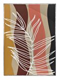 Shop365 Sonbahar Botanik Kahverengi Tonlar Modern Tablo Çerçeveli P-002330