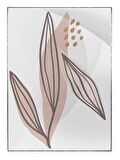Shop365 Doğa Bitki Modern İllüstrasyon Tablo Çerçeveli P-002460