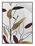 Shop365 Doğa Bitki Modern İllüstrasyon Tablo Çerçeveli P-002504