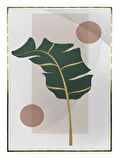 Shop365 Doğa Bitki Modern İllüstrasyon Tablo Çerçeveli P-002511