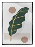 Shop365 Doğa Bitki Modern İllüstrasyon Tablo Çerçeveli P-002514