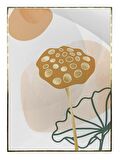 Shop365 Nilüfer Çiçek ve Şekiller Modern Tablo Çerçeveli P-002533