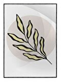 Shop365 Doğa Bitki Modern İllüstrasyon Tablo Çerçeveli P-002565
