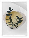 Shop365 Doğa Bitki Modern İllüstrasyon Tablo Çerçeveli P-002590