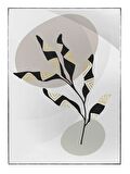 Shop365 Doğa Bitki Modern İllüstrasyon Tablo Çerçeveli P-002629