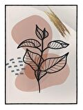 Shop365 Doğa Bitki Modern İllüstrasyon Tablo Çerçeveli P-002644