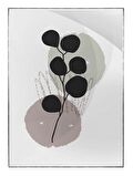 Shop365 Bitki Yapraklar ve Şekiller Modern Tablo Çerçeveli P-002724