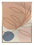 Shop365 Bitki Yapraklar ve Şekiller Modern Tablo Çerçeveli P-002785