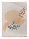 Shop365 Bitki Yapraklar ve Şekiller Modern Tablo Çerçeveli P-002871