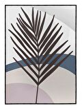 Shop365 Bitki Yapraklar ve Şekiller Modern Tablo Çerçeveli P-003042