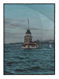 Shop365 İstanbul Kız Kulesi ve Deniz Manzarası Tablo Çerçeveli P-003637