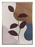 Shop365 Yapraklar ve Şekiller Modern Tablo Çerçeveli P-003977