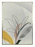 Shop365 Bitki Yapraklar ve Şekiller Modern Tablo Çerçeveli P-004044