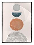 Shop365 Şekiller Desenler Çizgiler Modern Tasarım Tablo Çerçeveli P-004196