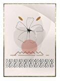 Shop365 Doğa Çiçek ve Şekiller Açık Renkler Modern Tablo Çerçeveli P-004316