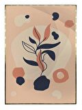 Shop365 Bitki İllüstrasyonu Modern Sanat Tuval Tablo Çerçeveli P-004413