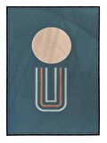 Shop365 Geometrik Şekiller İllüstrasyon Modern Sanat Tuval Tablo Çerçeveli P-004418