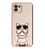 Gpack Samsung Galaxy A03 Kılıf Kamera Korumalı Köpek Desenli Standlı Silikon