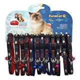 EuroCat Balık Desenli Çıngıraklı Kedi Boyun Tasması 12'li