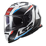LS2 Storm 2 Racer Mavi Kırmızı Full Face Motosiklet Kaskı