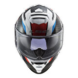LS2 Storm 2 Racer Mavi Kırmızı Full Face Motosiklet Kaskı