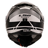 LS2 STORM 2 DODGER MAT SİYAH-BEYAZ KASK