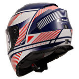 Ls2 Storm 2 Dodger Beyaz-Navy Mavi Kask L
