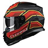 LS2 Storm 2 Foggy Kapalı Kask Mat Siyah-Kırmızı