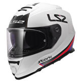 LS2 STORM 2 STARK BEYAZ-KIRMIZI-MAVİ-SARI KASK