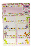 Gıpta-Gırls Ders Programı Okul Etiket 3 Yaprak 16 x 24 cm Hayvanlar