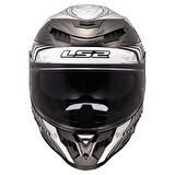 LS2 DRAGON KARBON ENTHUM SİYAH-GRİ KASK