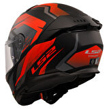 Ls2 Stream 2 Fury Mat Siyah-Gri-Kırmızı Kask 3Xl
