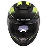 LS2 STREAM 2 FURY MAT SİYAH-GRİ-NEON SARI KAPALI KASK FULL FACE