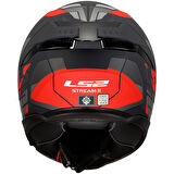 LS2 STREAM 2 ROAD MAT SİYAH-TITANIUM-KIRMIZI KASK