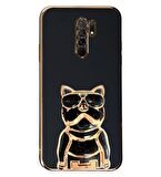 Gpack Xiaomi Redmi 9 Kılıf Kamera Korumalı Köpek Desenli Standlı Silikon