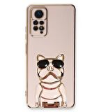 Gpack Xiaomi Redmi Note 11 Pro 5G Kılıf Kamera Korumalı Köpek Desenli Standlı Silikon