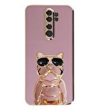 Gpack Xiaomi Redmi Note 8 Pro Kılıf Kamera Korumalı Köpek Desenli Standlı Silikon