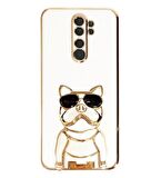 Gpack Xiaomi Redmi Note 8 Pro Kılıf Kamera Korumalı Köpek Desenli Standlı Silikon