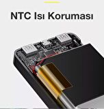 Baseus 15 W 20000 mAh Hızlı Şarj Powerbank Siyah 