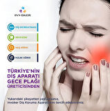 Diş Gıcırdatma Diş Sıkma Çene Sıkma Önleyici Yüksek Kalite Bruksizm Aparatı Silikon Gece Plağı No:2