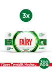 Fairy Power Wipes Yüzey Temizleme Mendili 100 Yaprak 3 Adet | Beyaz Sabun | Beyaz Sirke & Karbonat