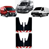 Fiat Ducato Kırmızı-Beyaz Fosforlu 4'lü Paçalık Çamurluk Tozluk FIA0FX02702
