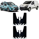 Fiat Fiorino Siyah-Beyaz Fosforlu 4'lü Paçalık Çamurluk Tozluk FIA0FX02601