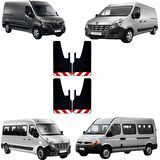 Renault Master Kırmızı-Beyaz Fosforlu 4'lü Paçalık Çamurluk Tozluk REN0FX03002
