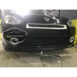 Renault Fluence 2009-2016 Uyumlu Üniversal Laguna Lip Esnek Ön Lip 2 Parça Tampon Altı Dil Karlık Ön Ek