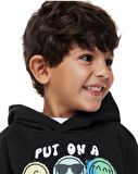 Happy Face Kapüşonlu Çocuk Sweatshirt