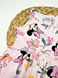 Minnie Kız Çocuk Penye Askılı Elbise