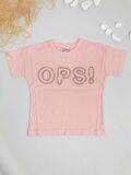 Ops Taşlı Oversize Kız Çocuk Tişört