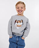 Baskılı Kız Çocuk Sweatshirt