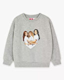Baskılı Kız Çocuk Sweatshirt